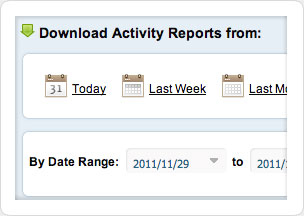 download user and file history