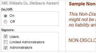 require users to sign an NDA secure-data-management